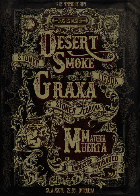 Desert Smoke + Graxa + Materia Muerta @ Sala Ásàtrú